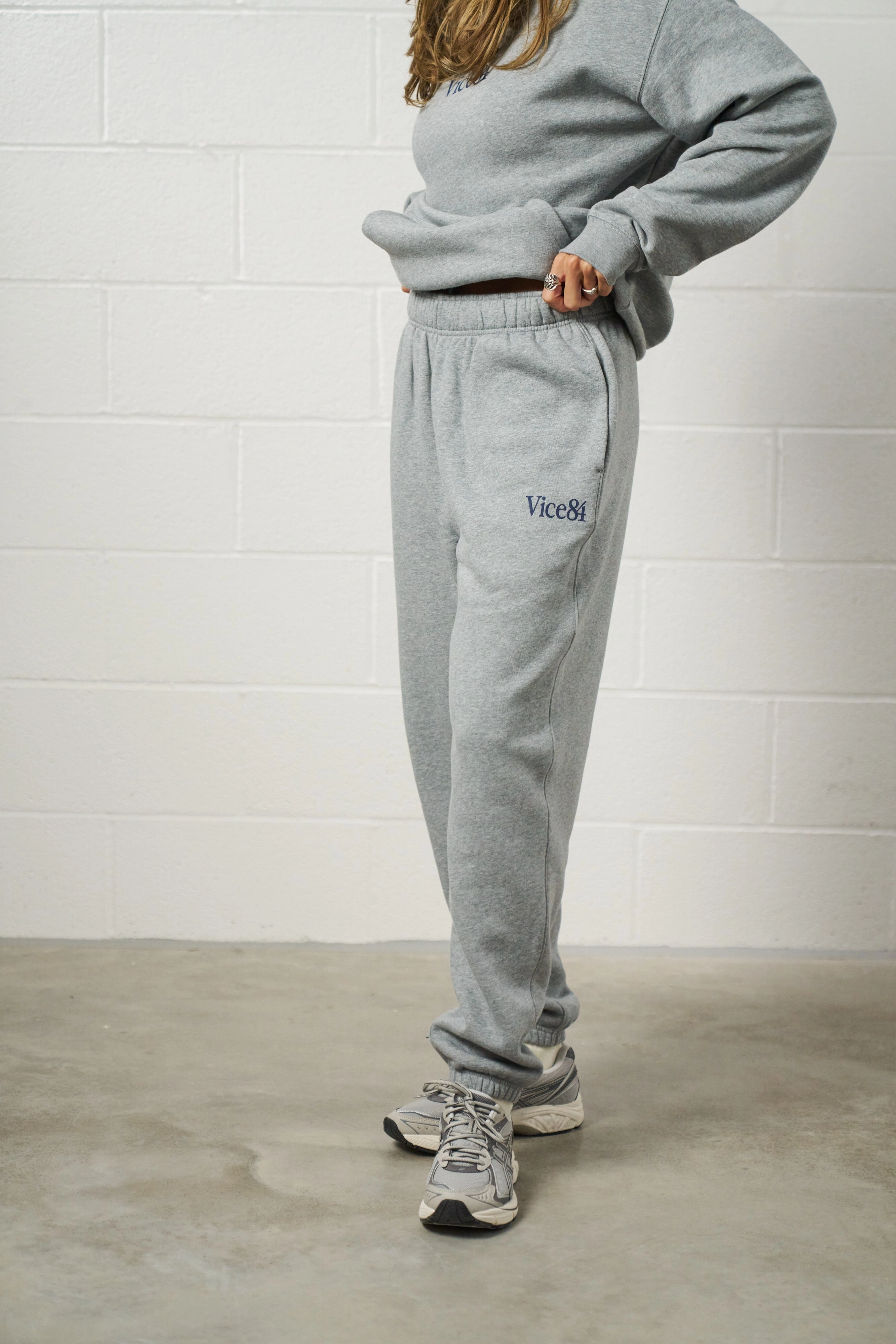 Eco Friendly Dyeing Trendy Comfort Vice 84 Premium Joggers - Grey