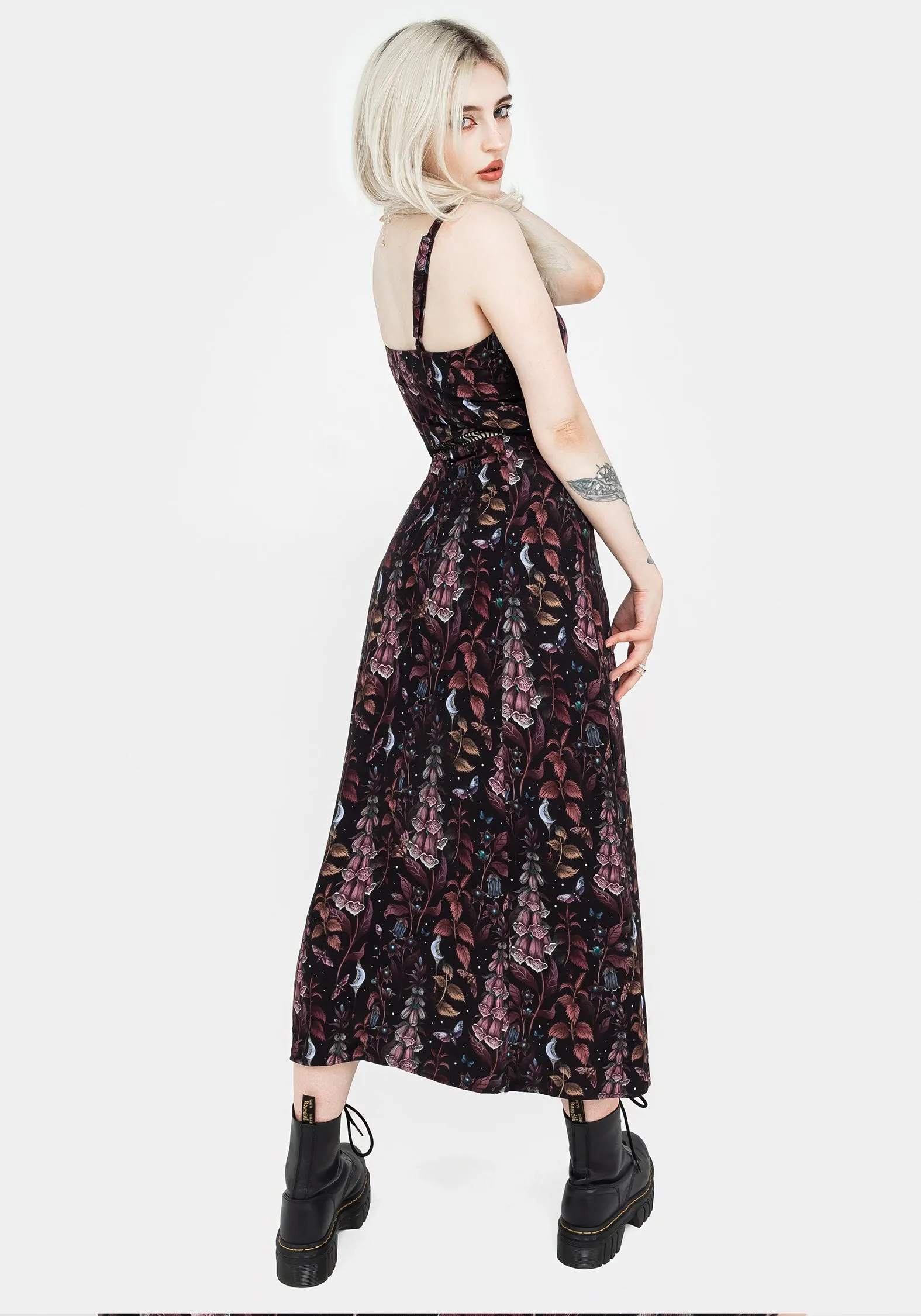 QuickReleaseClasp Heart Glow Foxglove Midaxi Cami Dress