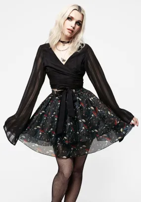 Amanita Organza Layered Mini Skirt Ethically Made