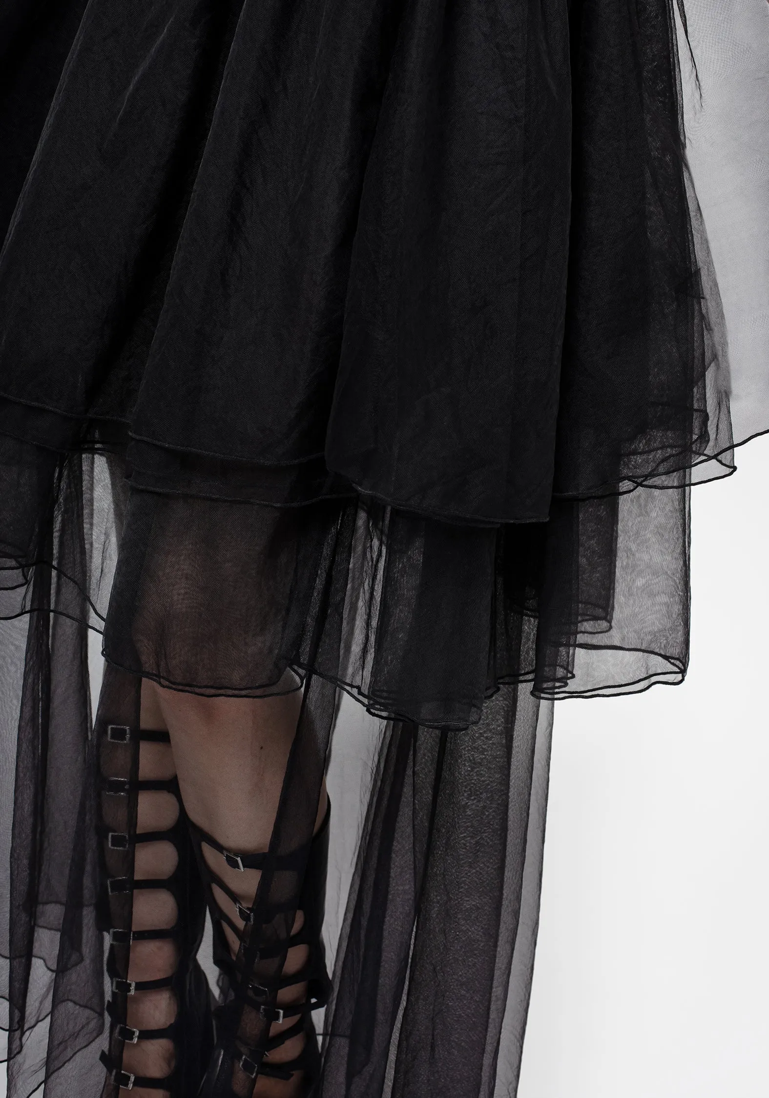 Headhunter Layered Tulle Maxi Skirt Corduroy texture All Occasion