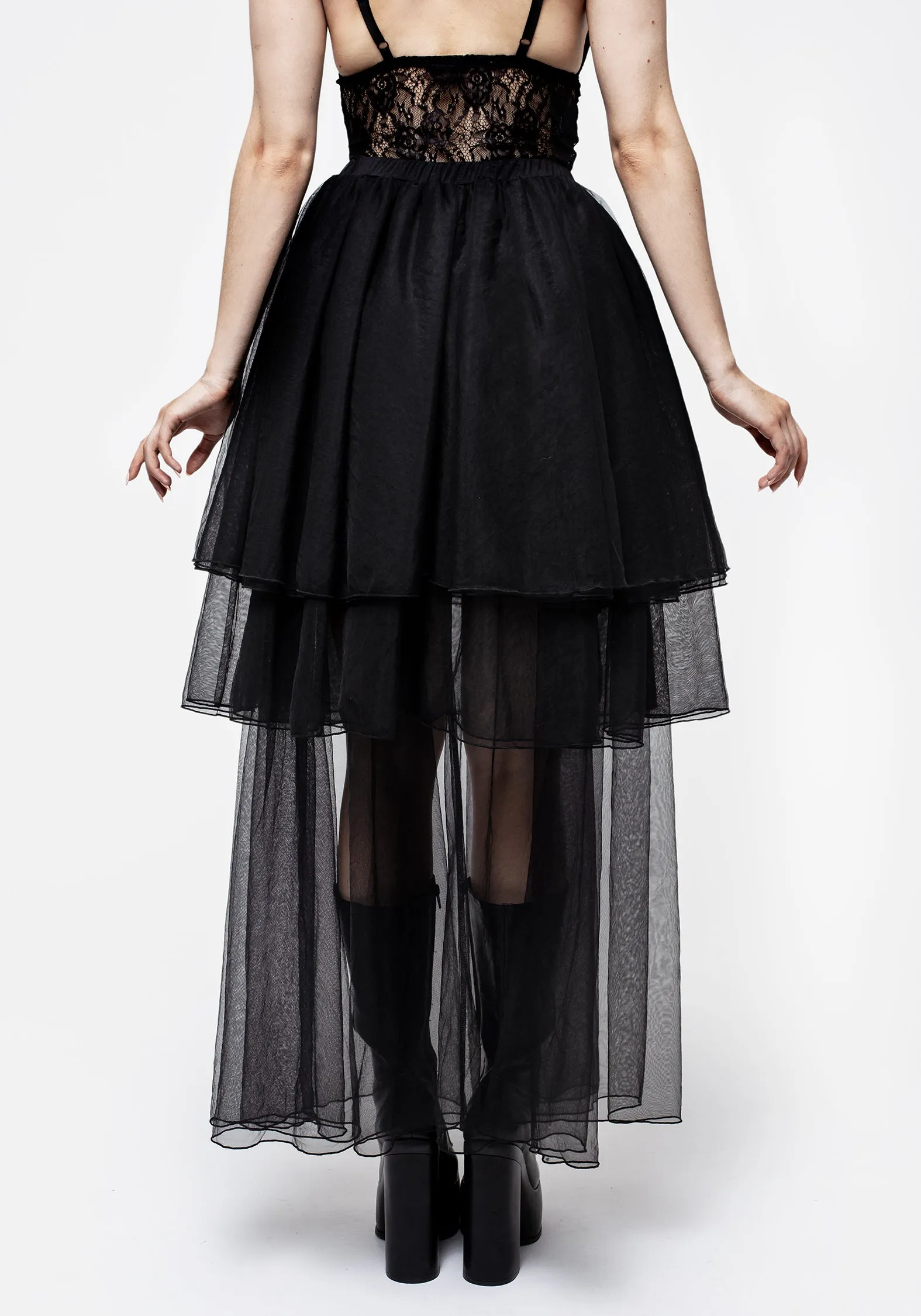 UV Protection party look Headhunter Layered Tulle Maxi Skirt