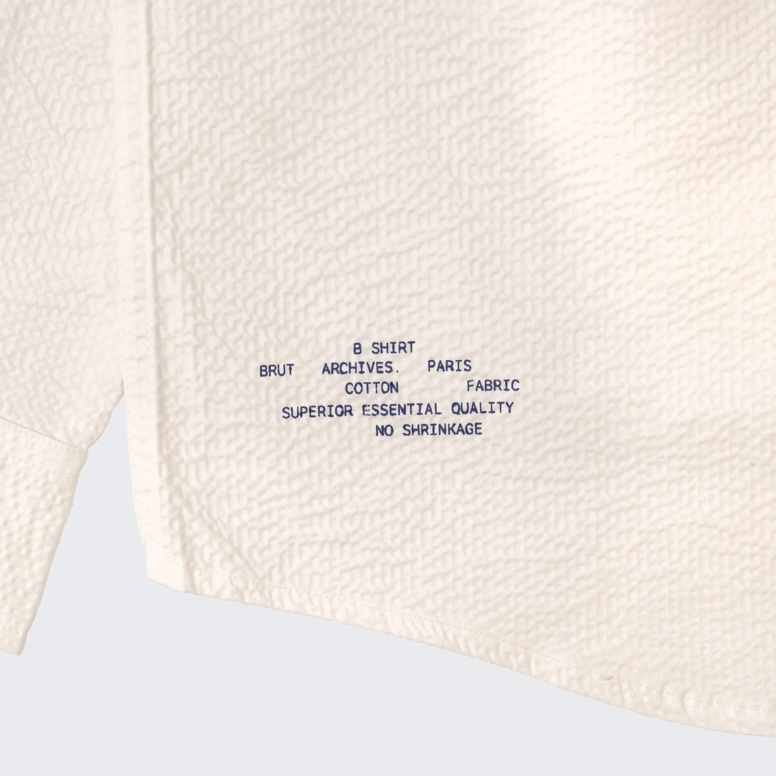 Handcrafted Detail THE SEERSUCKER SHIRT