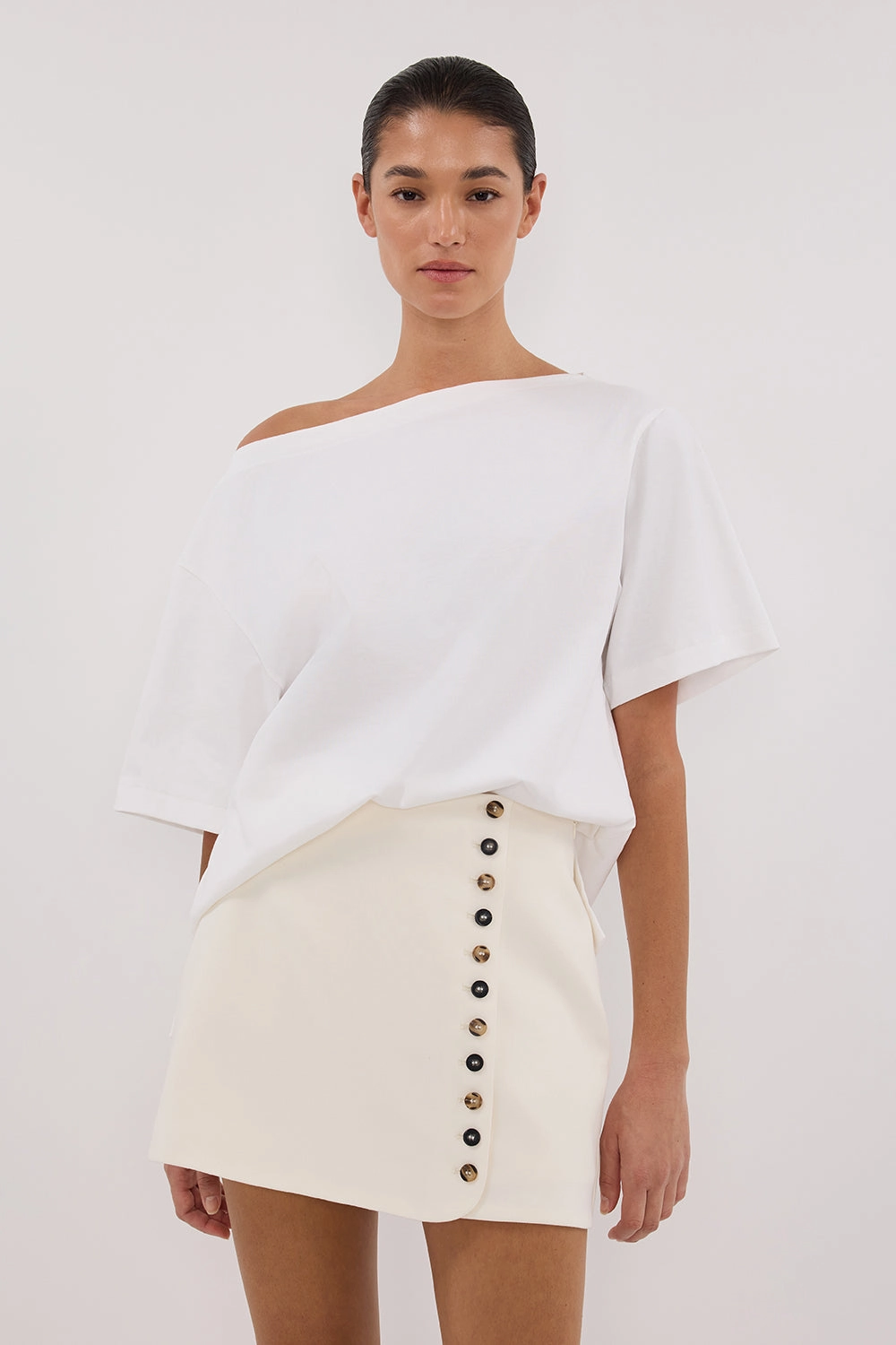 Wear Resistant Fabric DEMI CREAM TAILORED SKORT