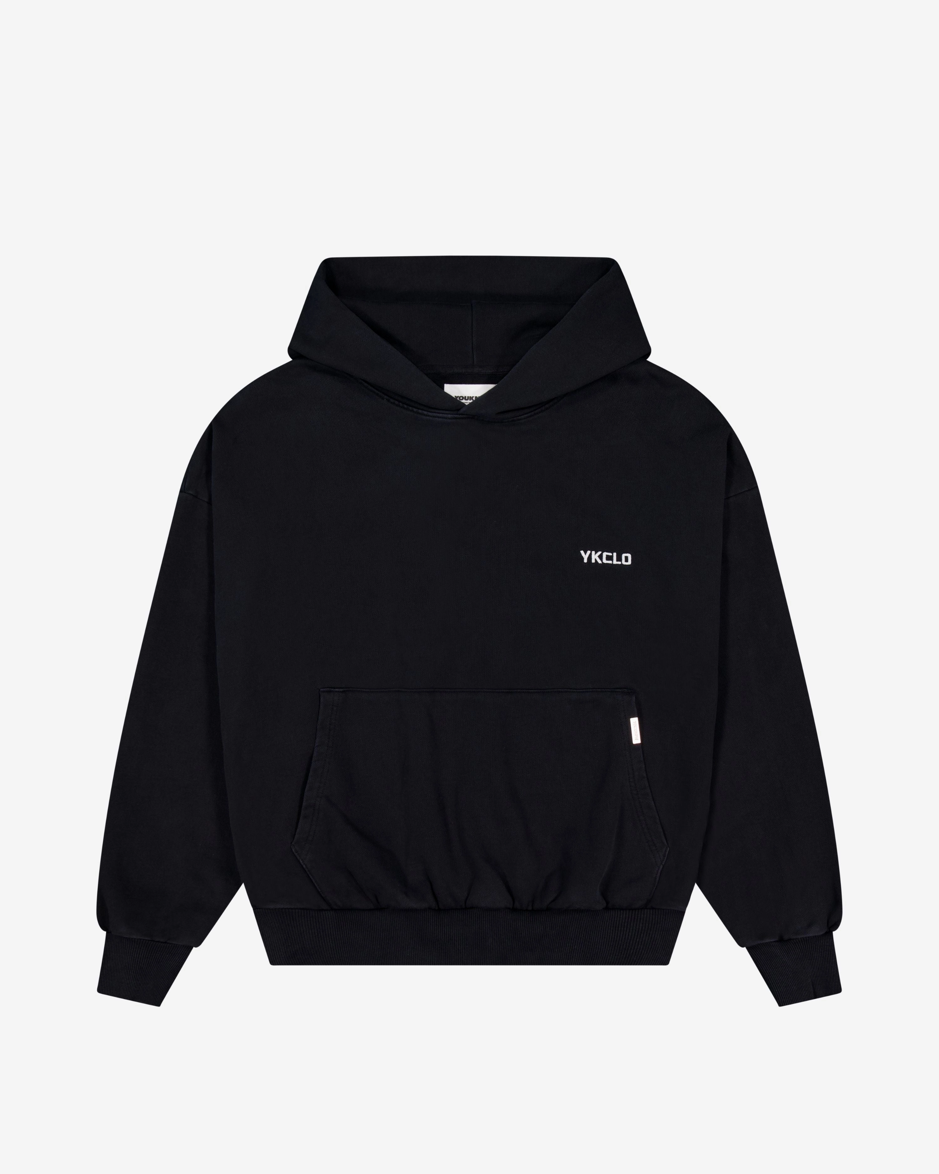 Recon Hoodie | Washed Black Breathable Mesh Panels Running wear