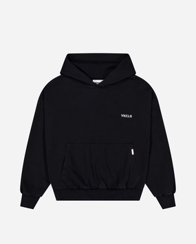 Recon Hoodie | Washed Black Coffee Date Ribbon Details
