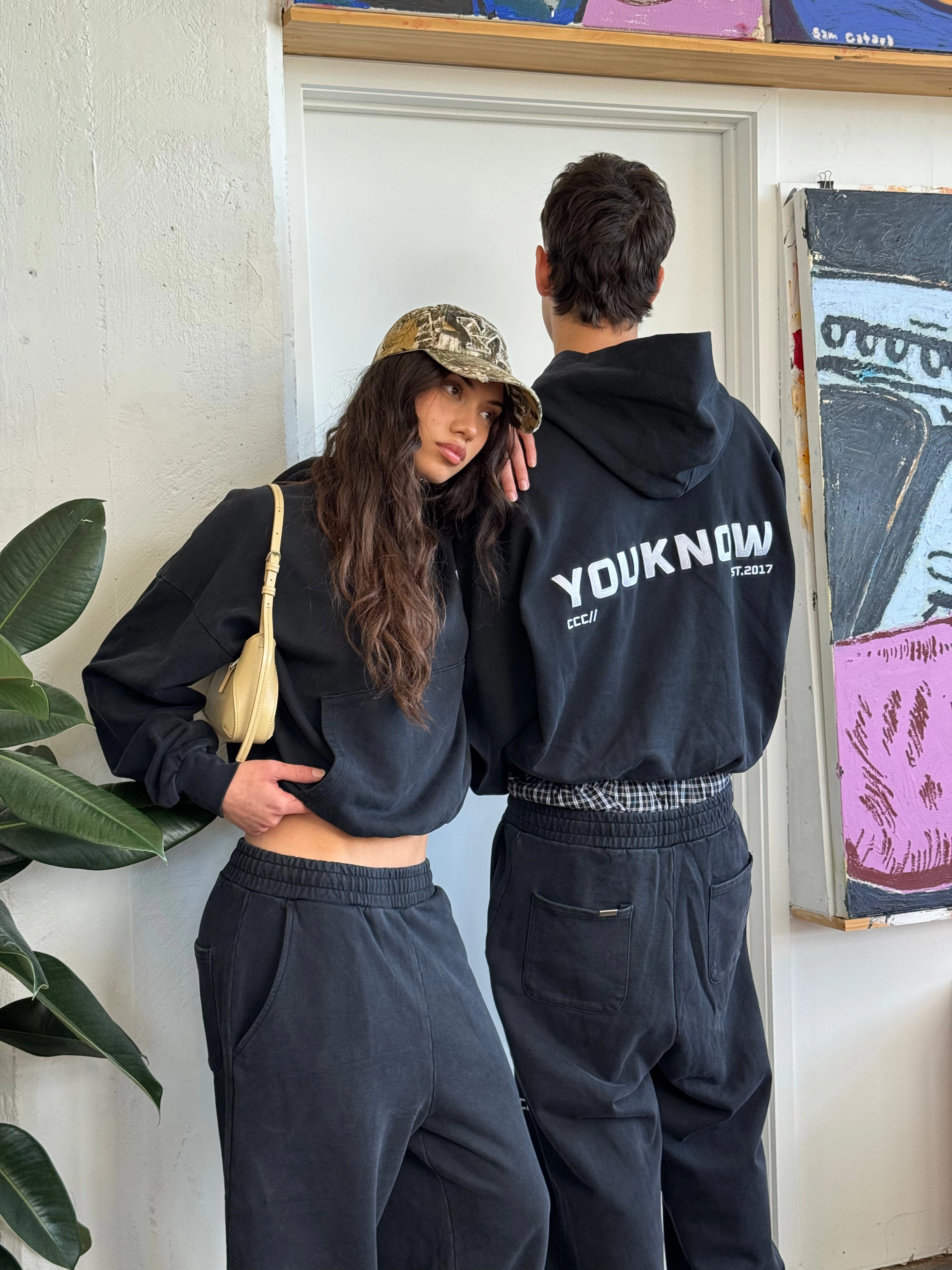 Recon Hoodie | Washed Black Limited Edition All Weather Outfit