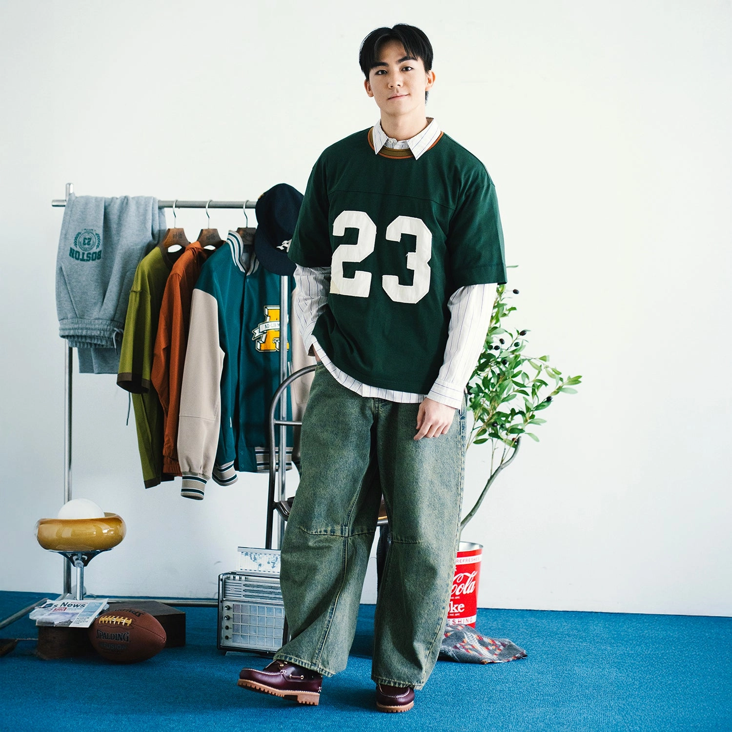 Urban Smart (TP1658) Number Patchwork Tee