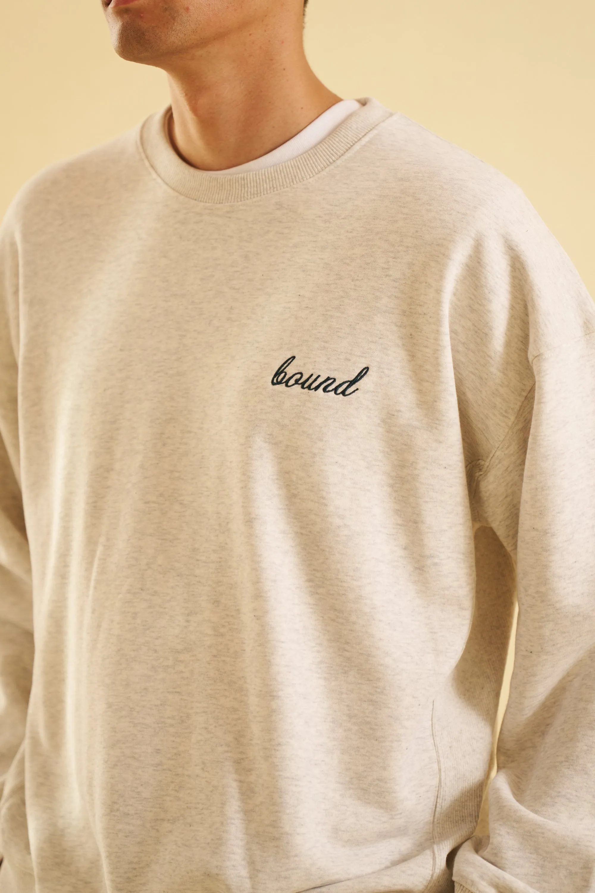 bound Ash Premium Script Sweater Layered Comfort