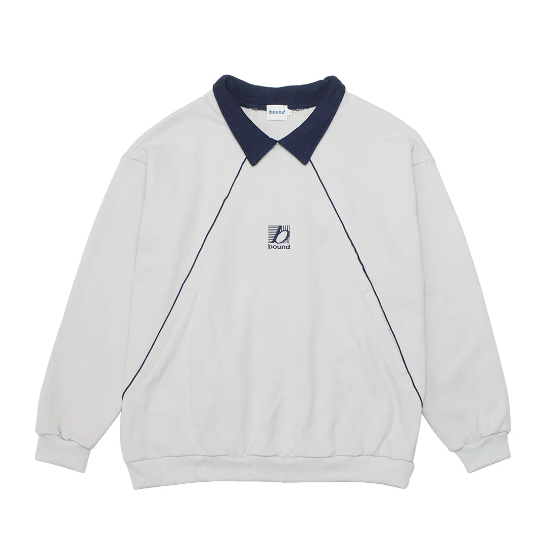 bound Retro Sports Grid Sweater - Grey/Navy Versatile Comfort