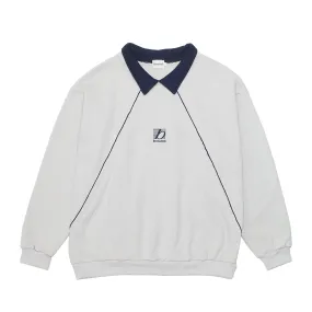 bound Retro Sports Grid Sweater - Grey/Navy Versatile Comfort