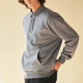 Reinforced Edging Cozy Essentials bound 'Sage Grey' Rugby Polo