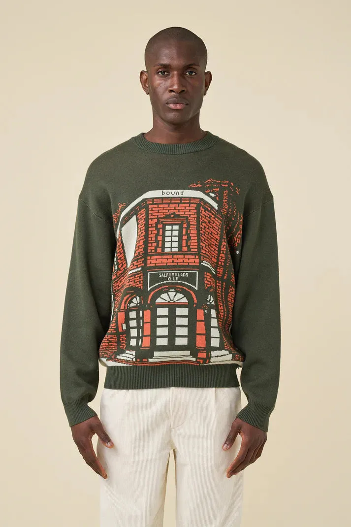 Layered Wear Seasonal Fashion bound Salford Lads Club Knit Sweater