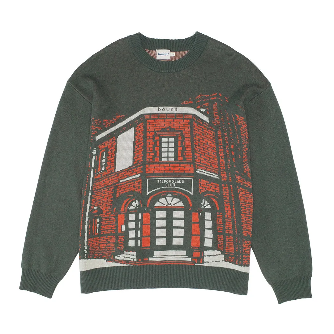 bound Salford Lads Club Knit Sweater Stylish Design