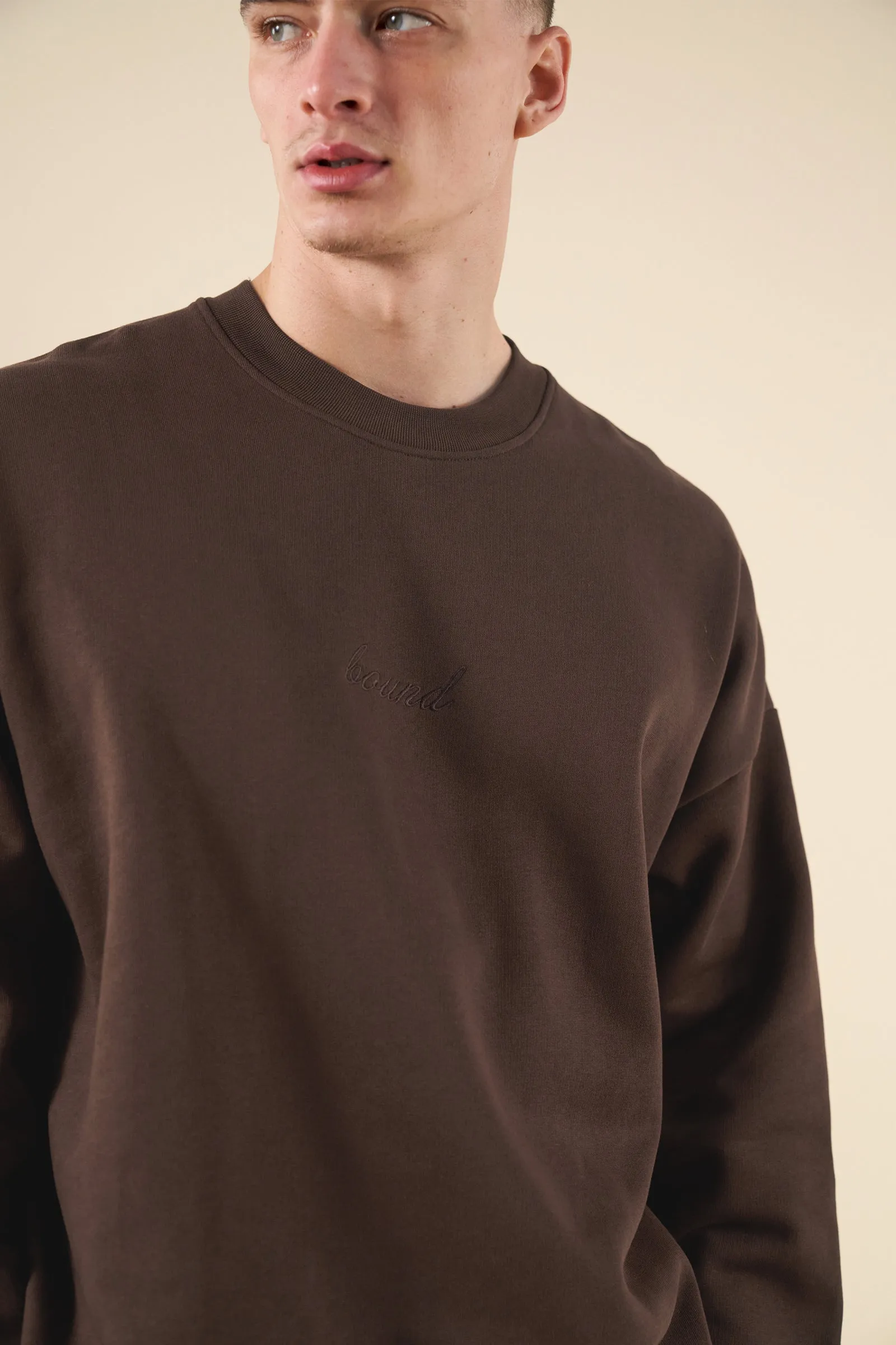 bound Sustain Heavy Sweater - Cocoa Brown Minimalist Look Smart Look
