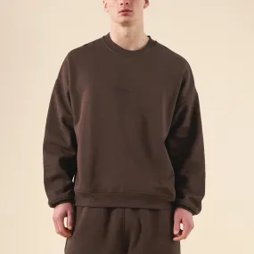 Comfy Knit bound Sustain Heavy Sweater - Cocoa Brown