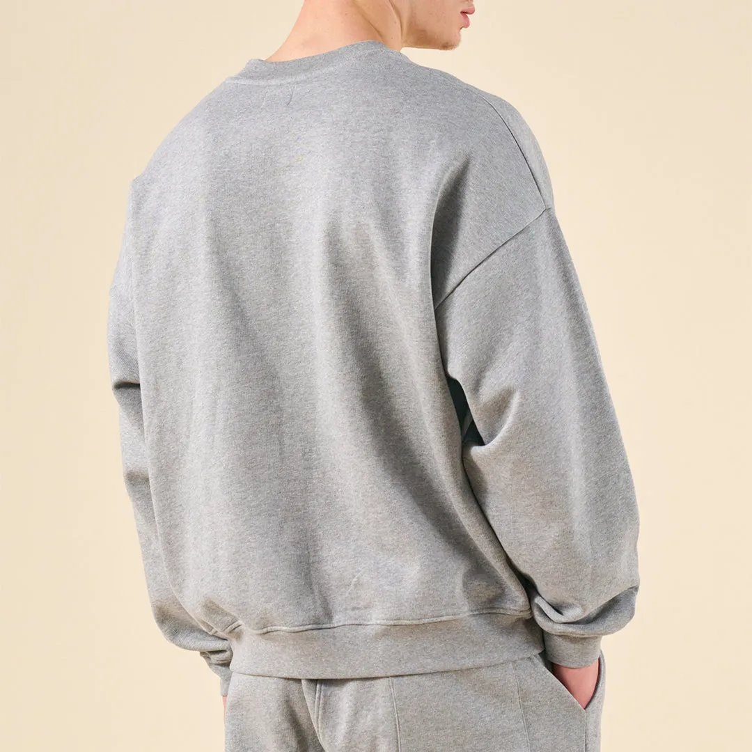 Fast Drying bound Sustain Heavy Sweater - Heather Grey