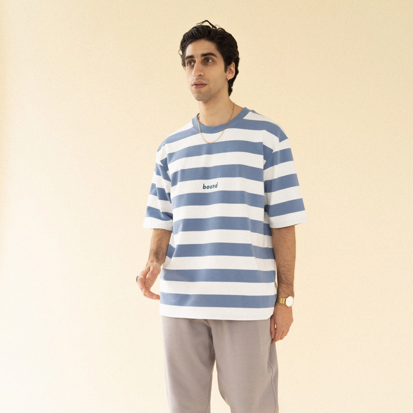 ThermoregulatingFabric bound 'Arctic' Stripe Tee