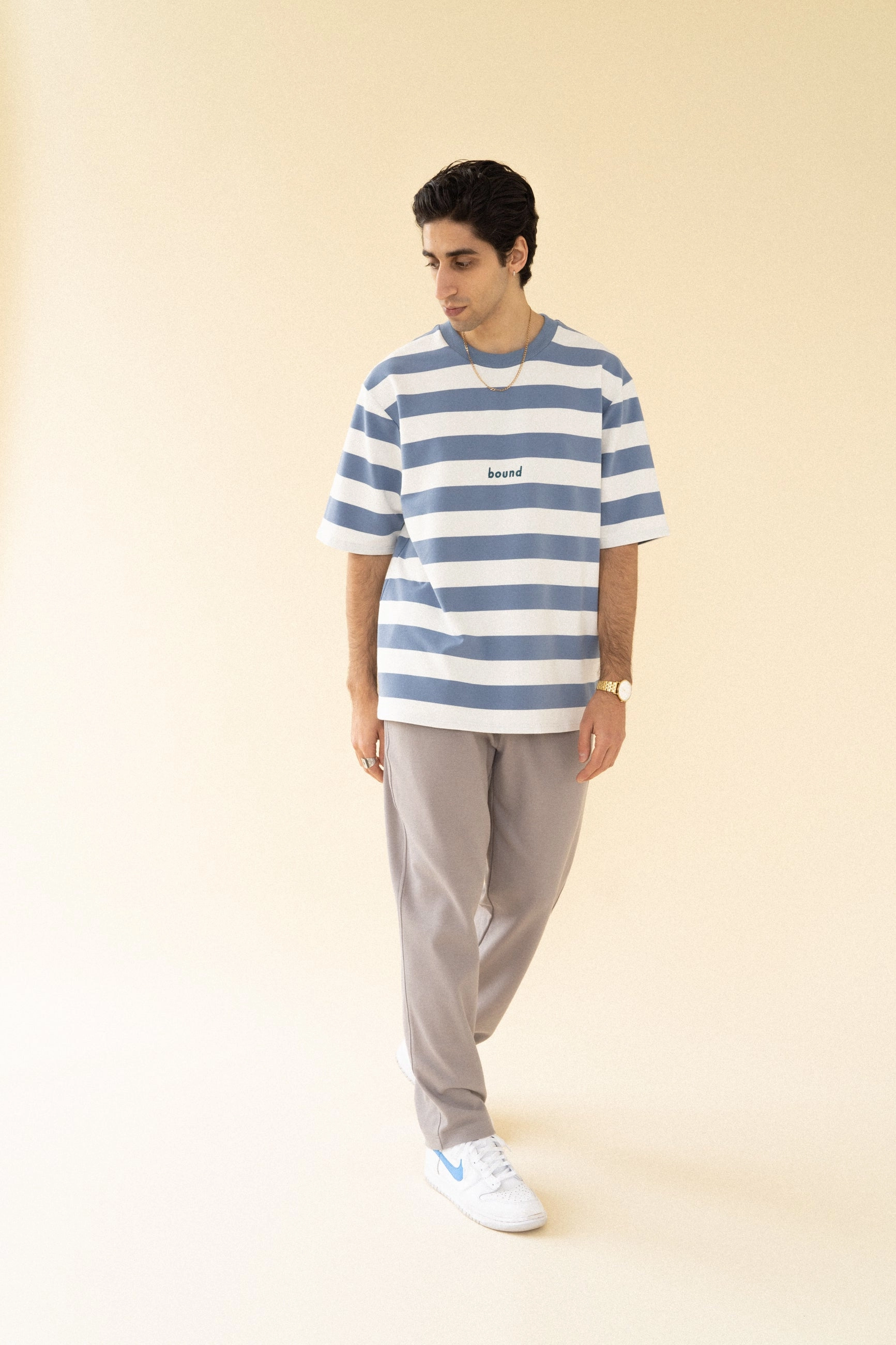 Trendy Vibe bound 'Arctic' Stripe Tee