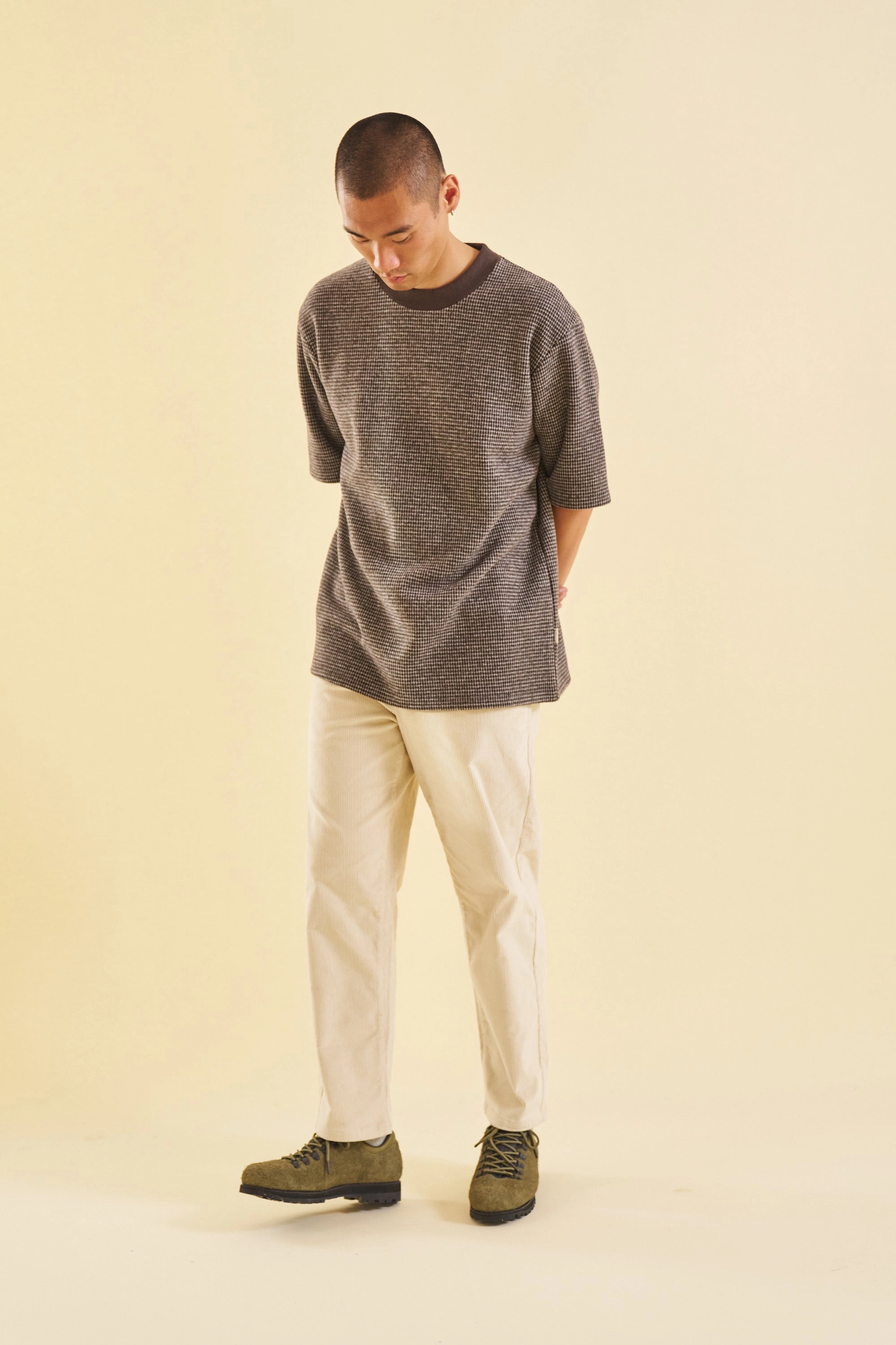 Commuter Ready Versatile Comfort Wear bound 'Barley Cream' Cord Trousers