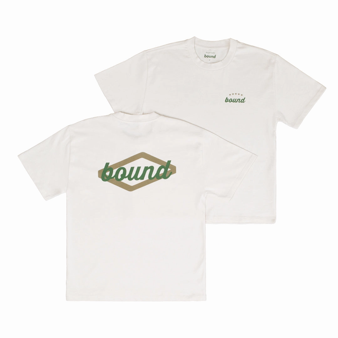 graduation Casual Day Wear bound 'Hatch' 5 Years Heavy Tee - Ecru
