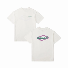 bound 'Hatch' Tee - Ecru Striped modernity Perfect Layering