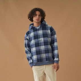 Eco-Friendly Fabric bound 'Jubilee' Check Fleece Hoodie
