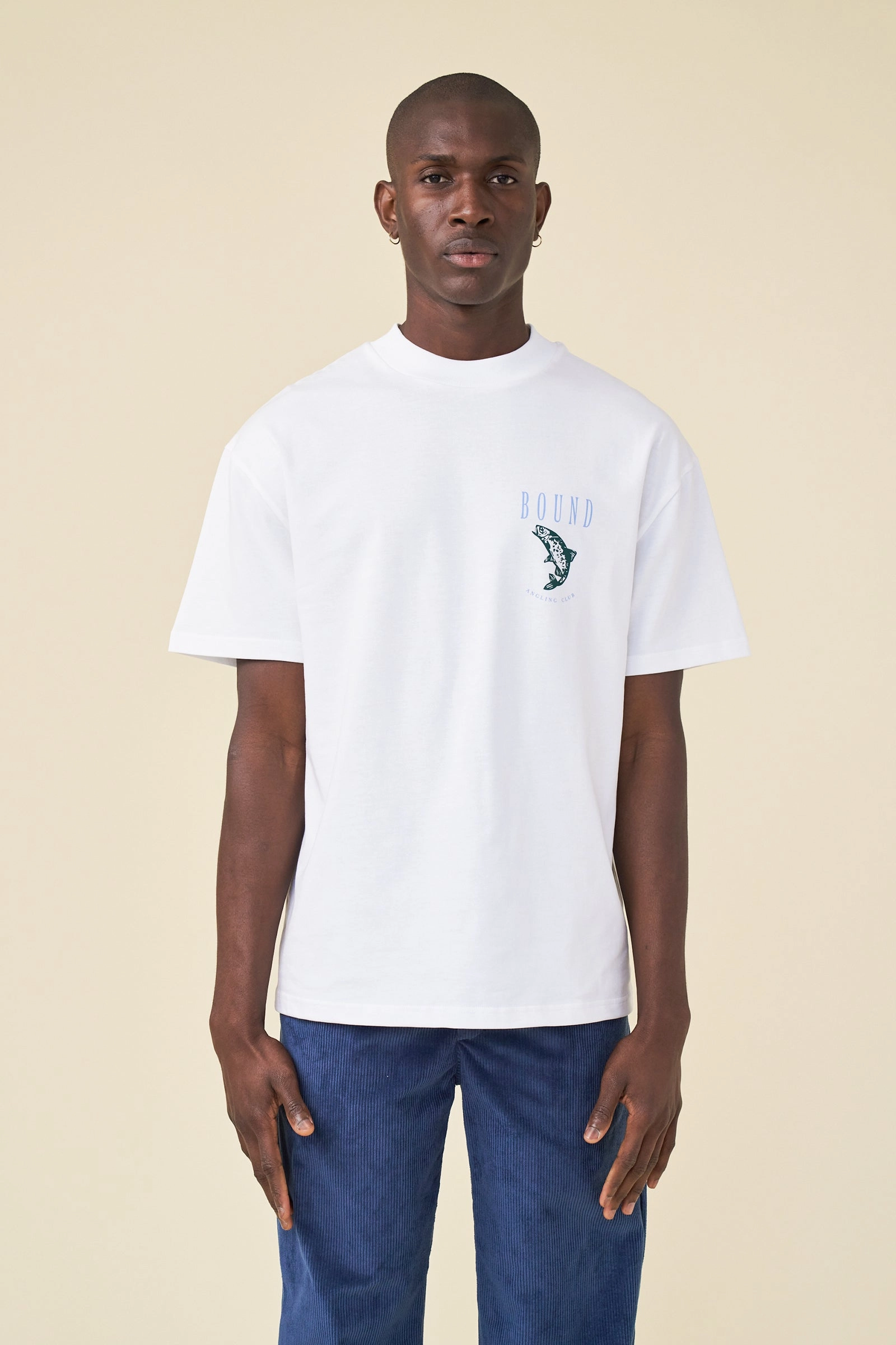 bound 'Marina Angling' Tee - White VintageWash