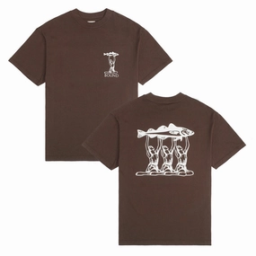 Abrasion resistant Light Fit bound 'Marissa Angling' Tee - Brown