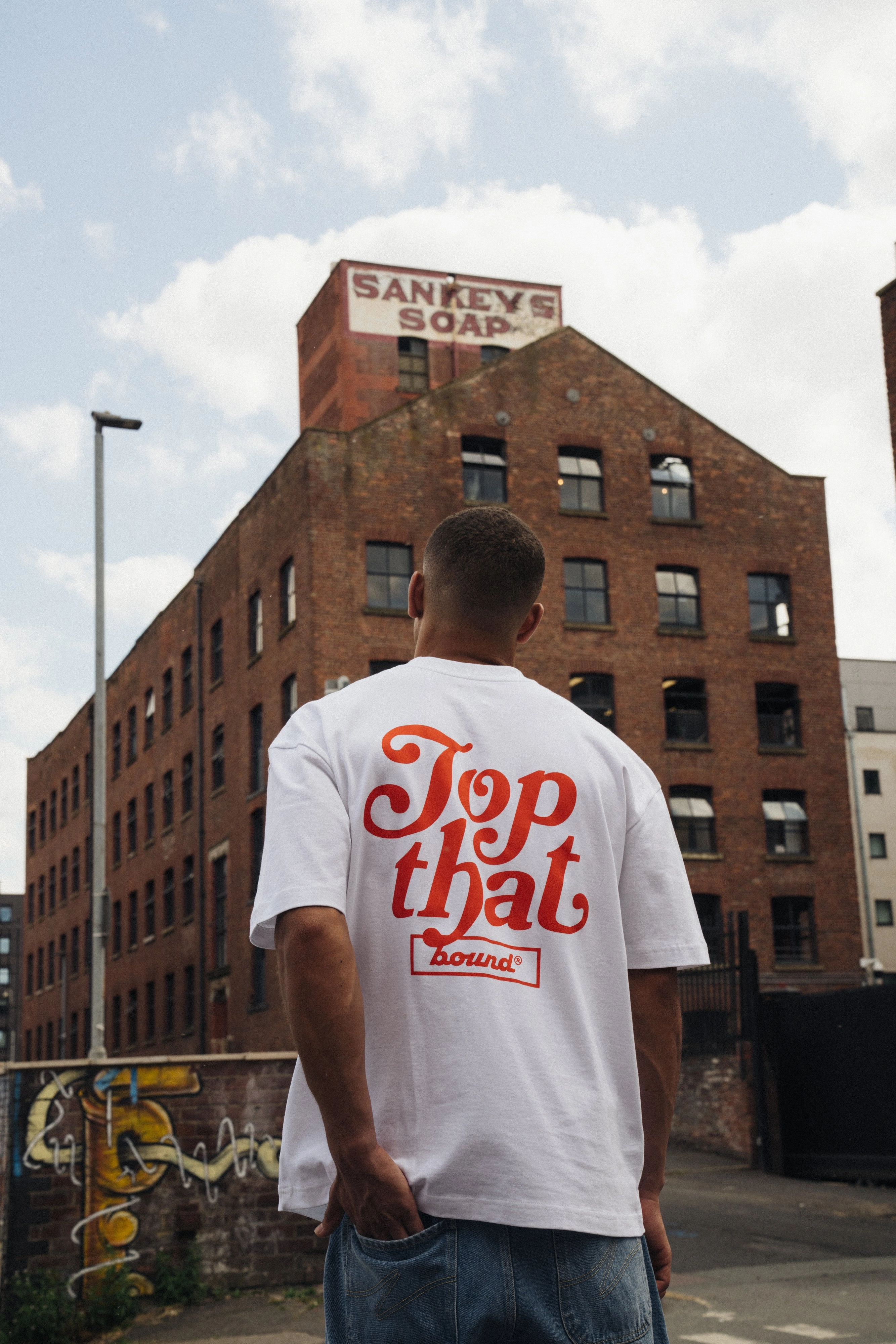 Layered Look City Outfit bound 'Top That' Tee - White