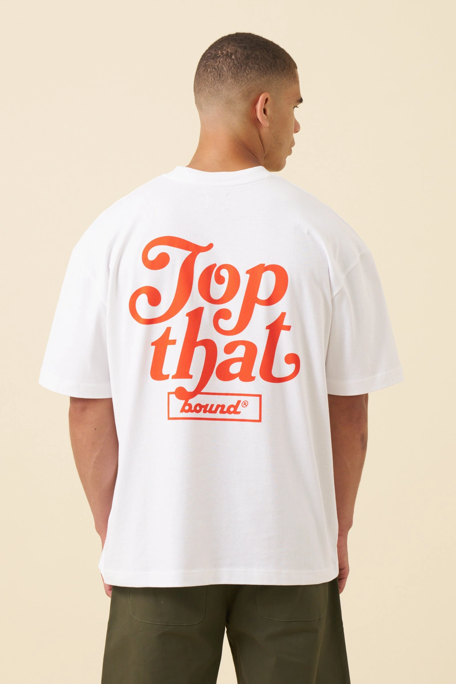 Functional Fashion Modern Twist bound 'Top That' Tee - White