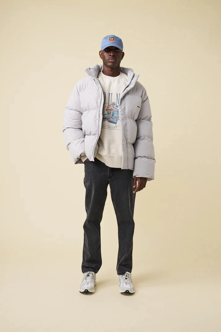 Odor Resistant bound Arctic Padded Puffer Coat - Dove Grey