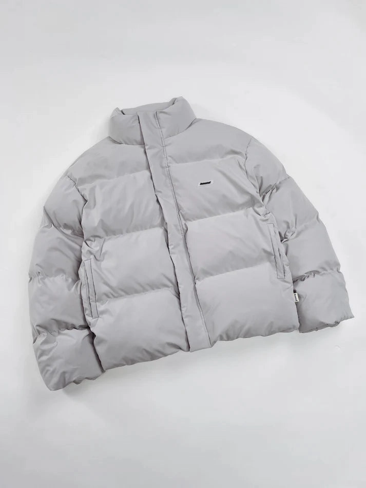 bound Arctic Padded Puffer Coat - Dove Grey FlexibleFit Belted Waist