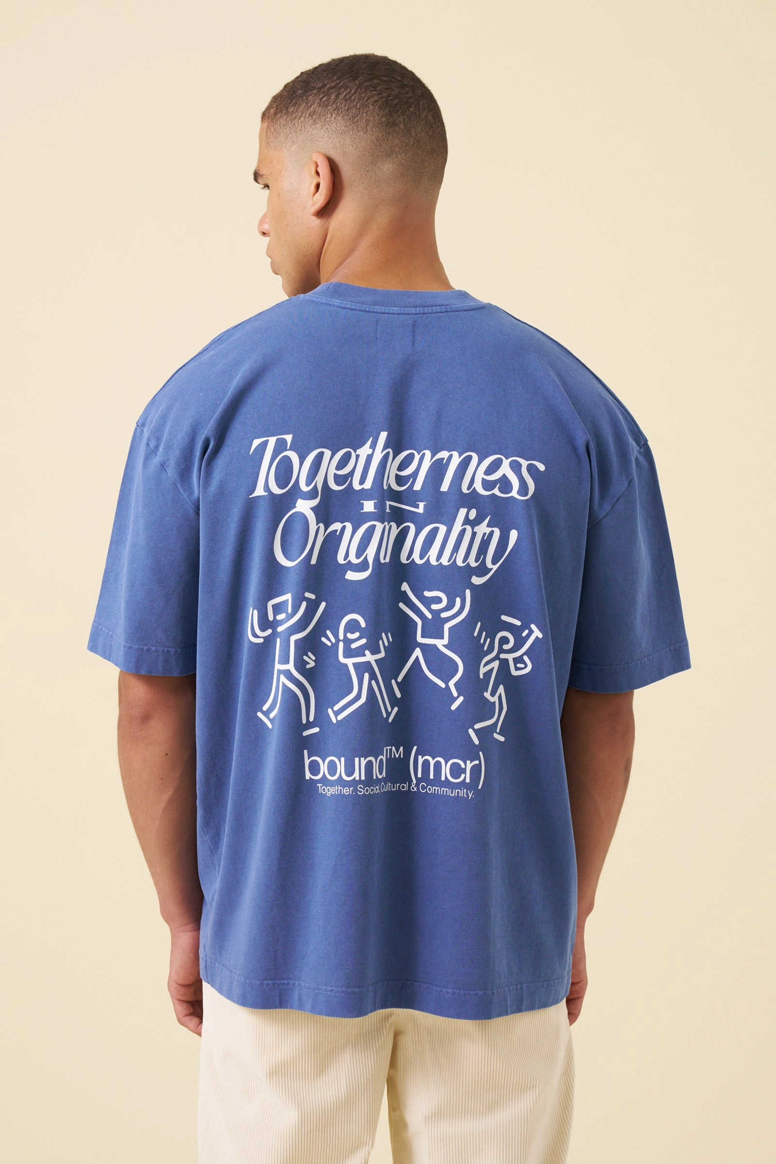 bound Dancing Tee - Washed Light Navy Modern Style Trend