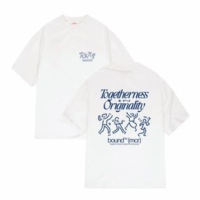 bound Dancing Tee - White Comfortable Look