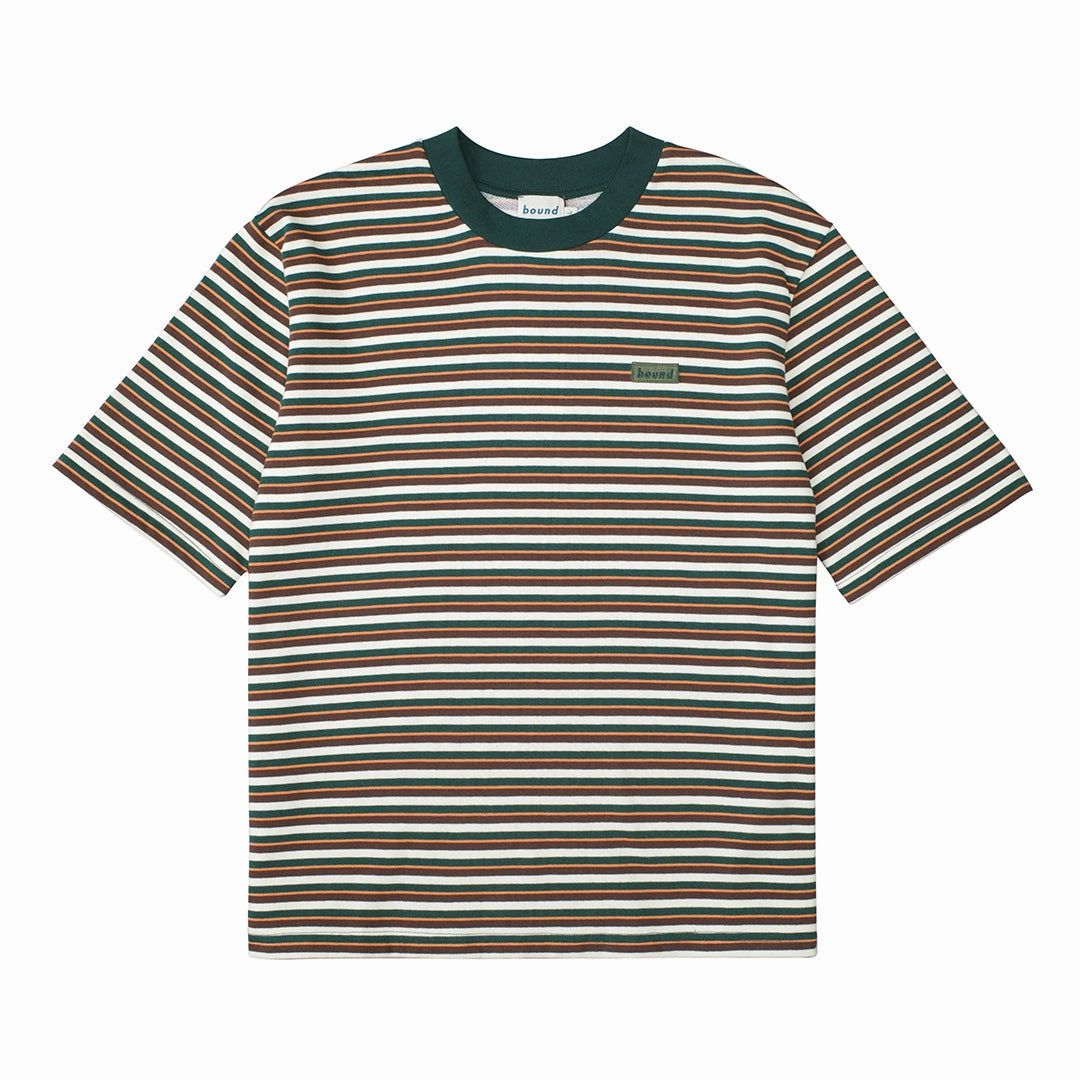 Quick Comfort bound Forest Heavy Stripe Tee