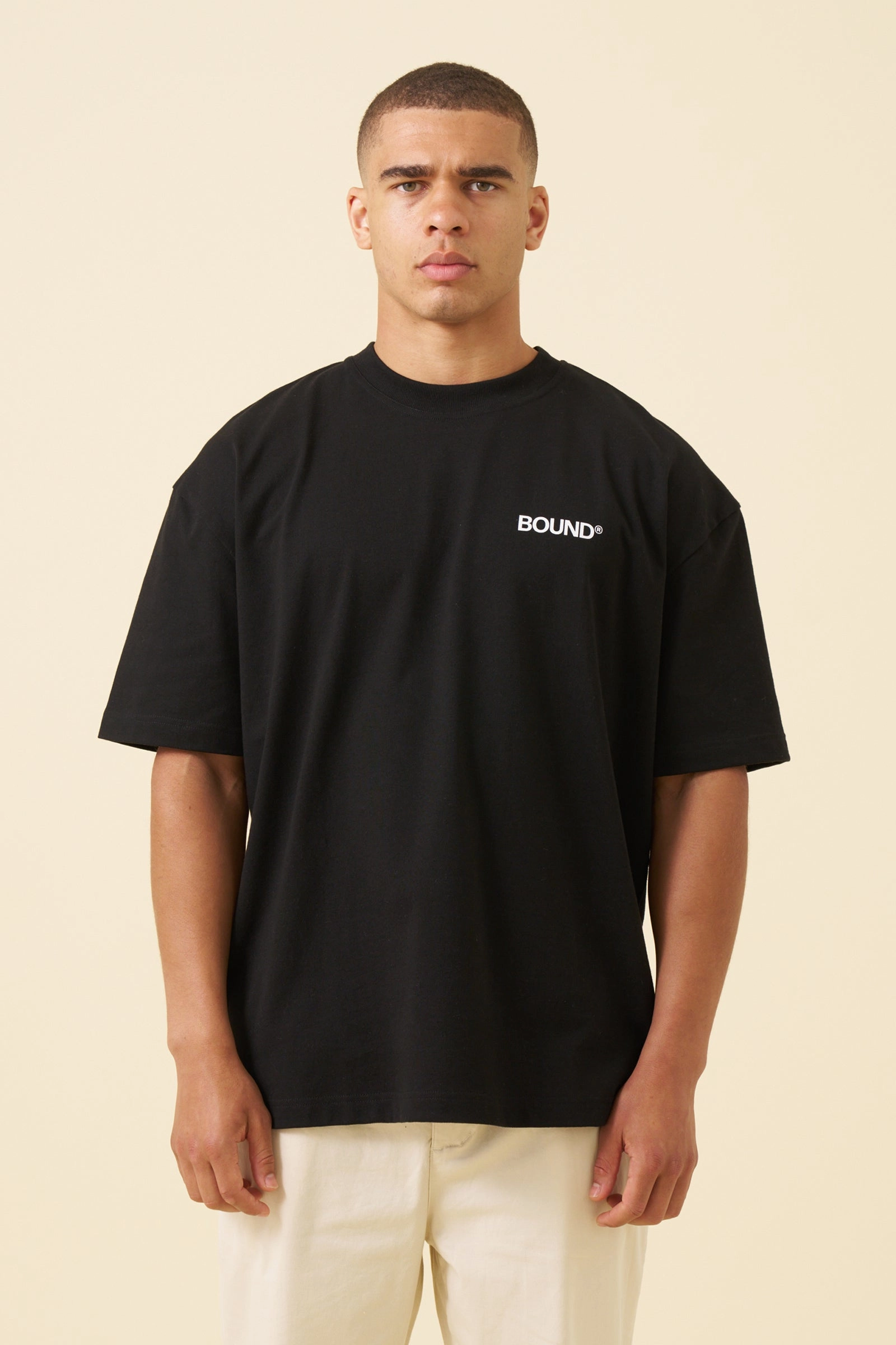 bound Industry First Tee - Black Versatile Design