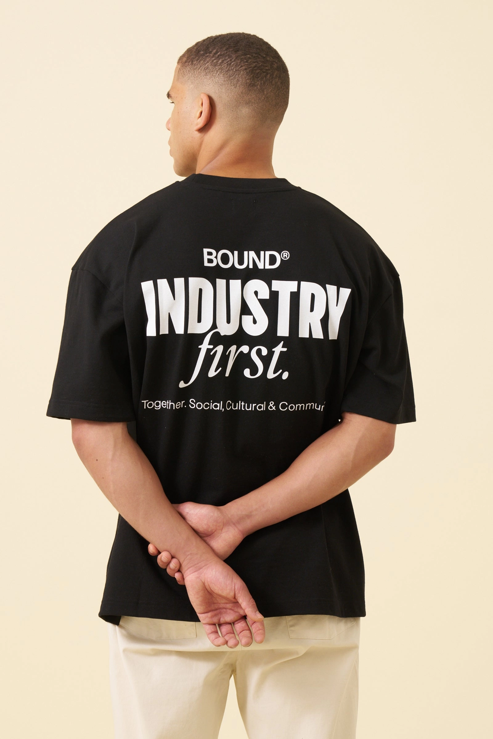 bound Industry First Tee - Black Fashionable Sustainable
