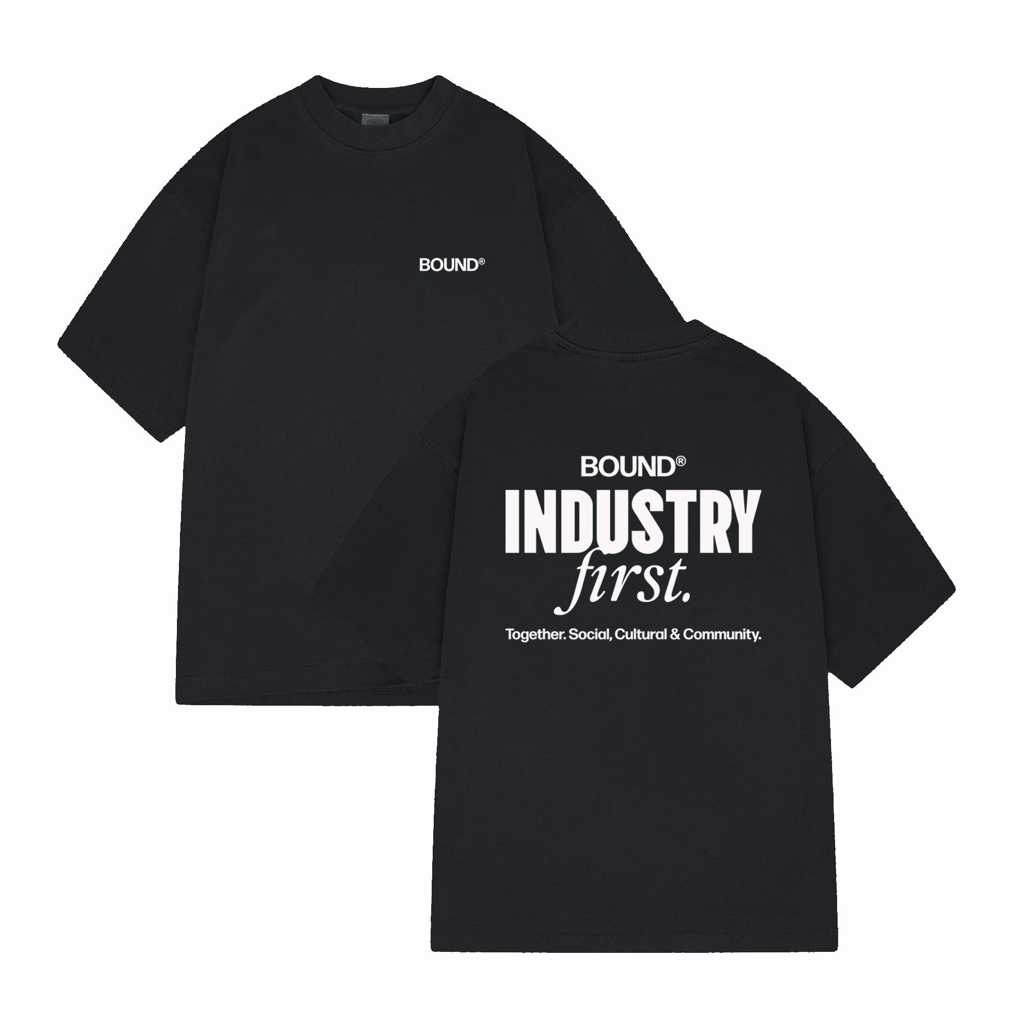 bound Industry First Tee - Black ColorfastFabricTech Stylish and Relaxed