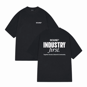 bound Industry First Tee - Black ColorfastFabricTech Stylish and Relaxed