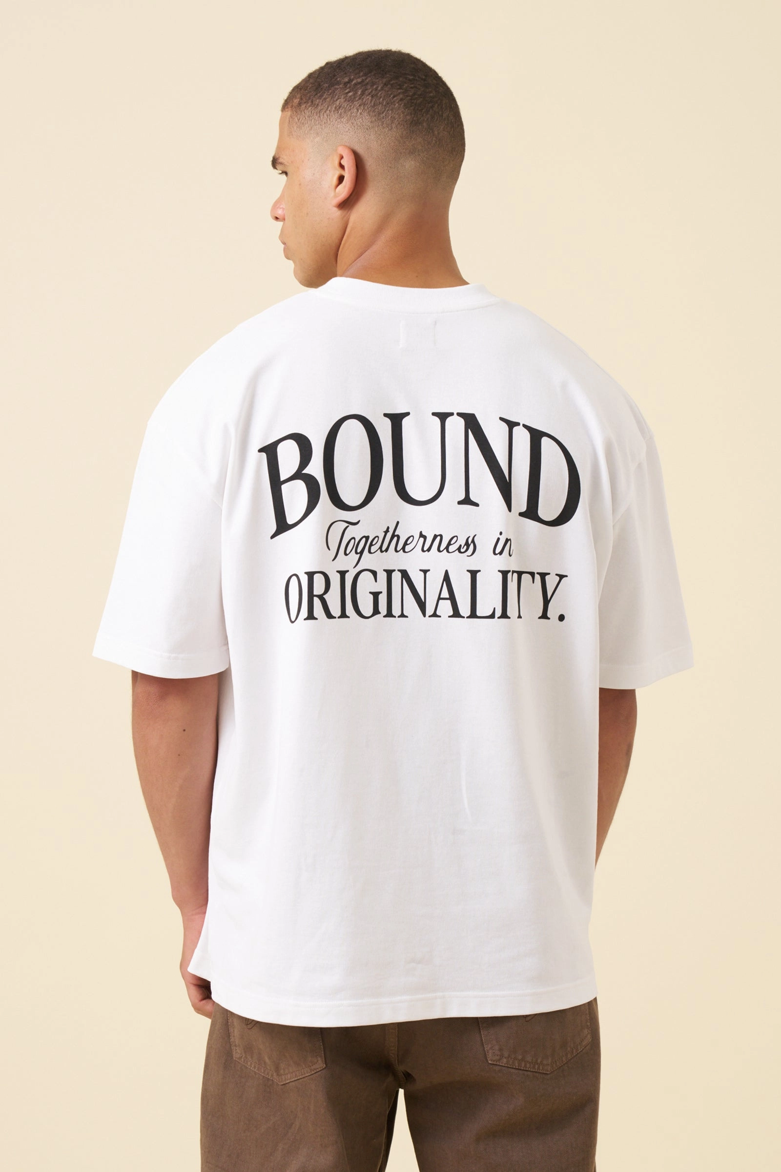 bound Originality Tee - White Sporty Style