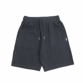 Machine-washable bound Pique Waffle Shorts - Black
