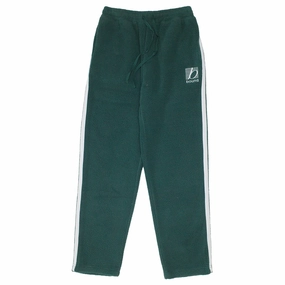 bound Reverse Fleece Grid Straight Joggers - Bottle Green Layering Essential