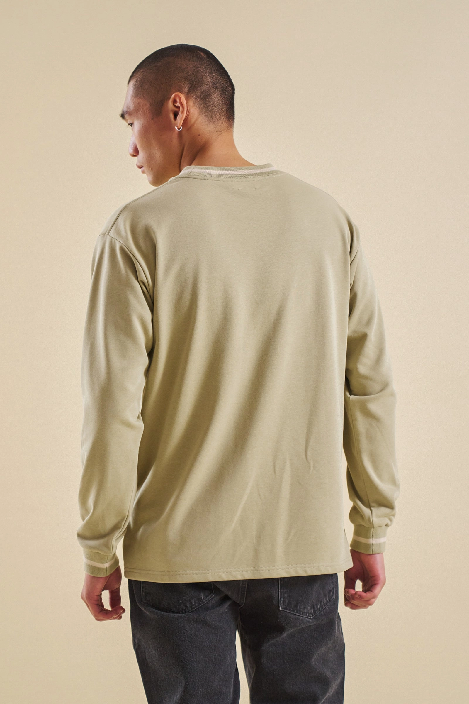 Stylish and Fun Abstract mystery bound Sage Longsleeve Tee