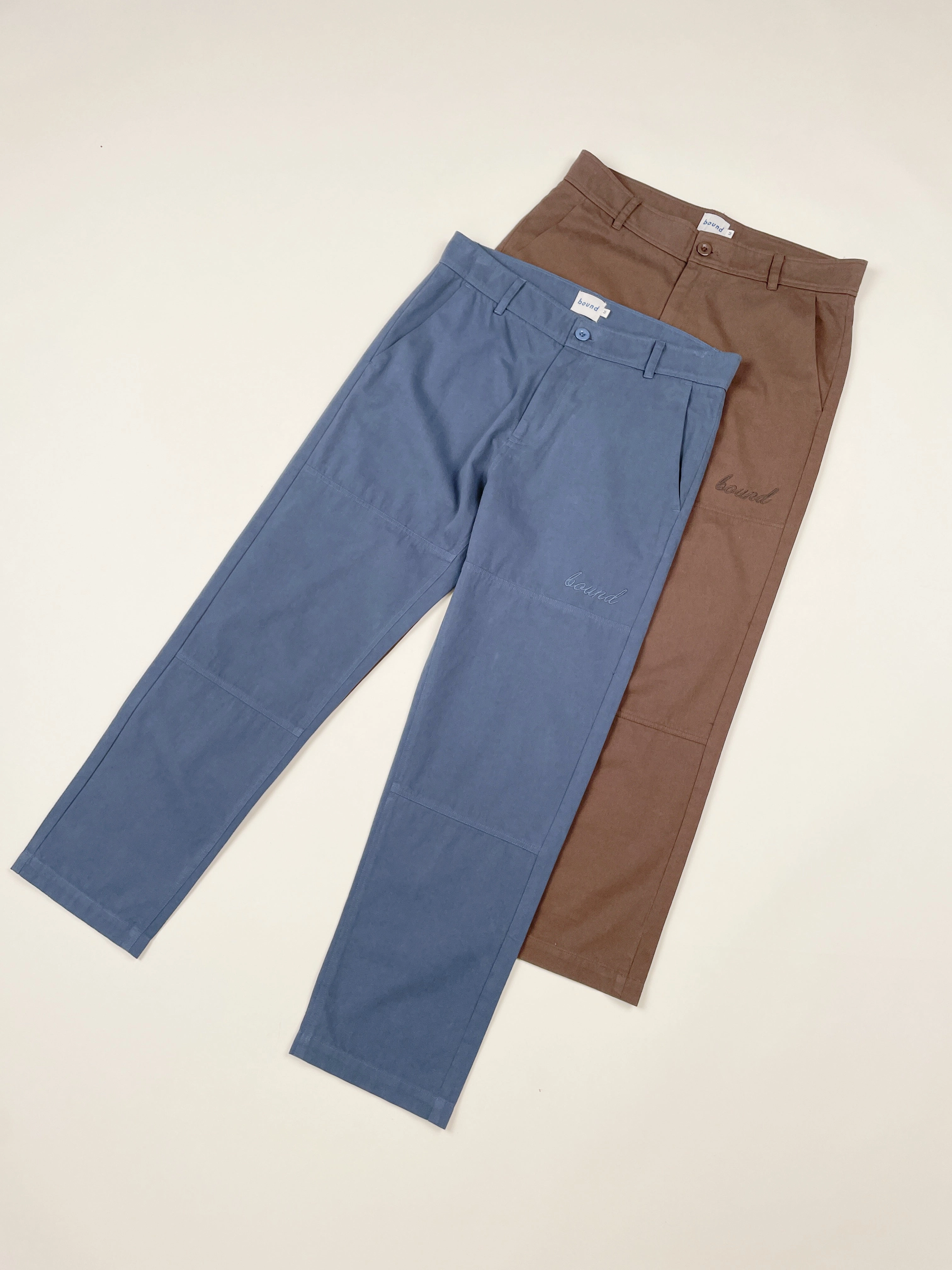 Rubberized grip Outdoor Use bound Straight Work Pant - Brown
