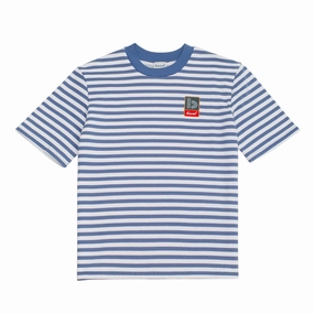 college yoga clothing bound Stripe Retro Patch Tee - Arctic