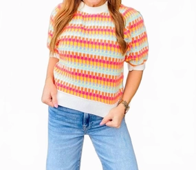 Brady Sweater In Multi Chilly Chic