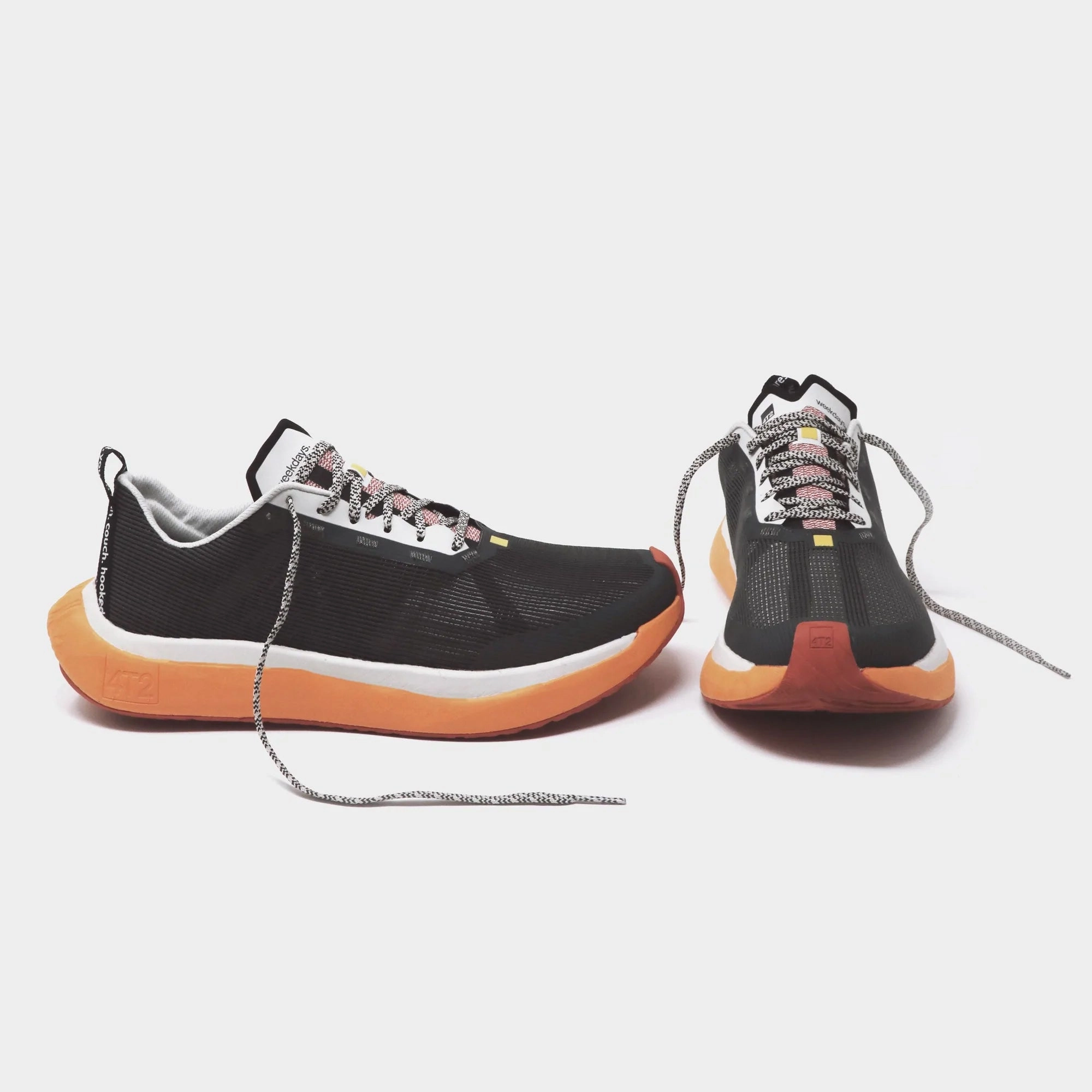 air - filled - feature shoes running in famous tracks shoes 4T2 Weekdays Running Shoes Anthracite / Mid Grey