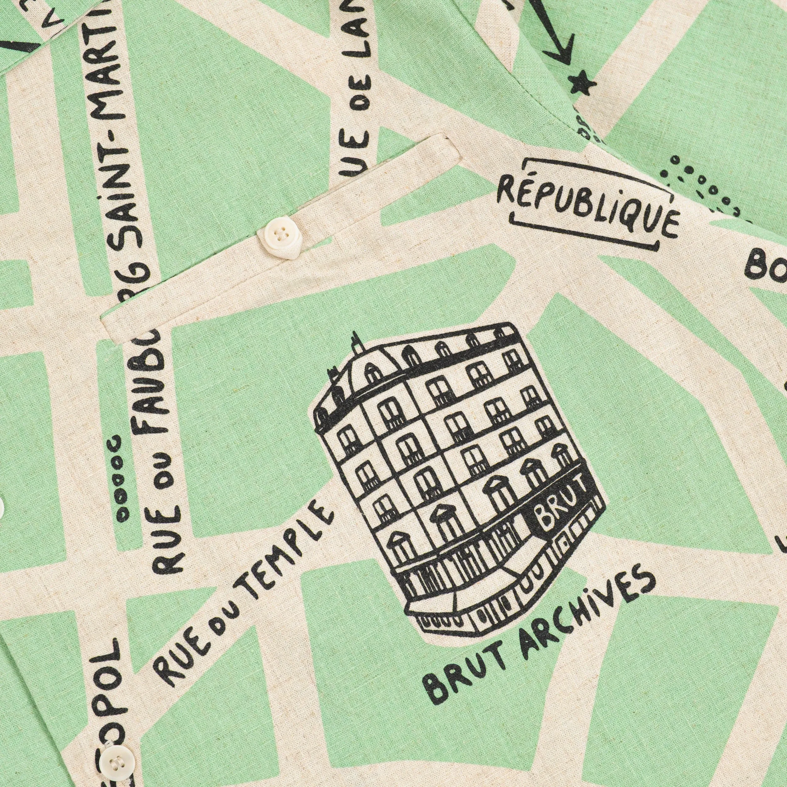 Chic Design THE PARIS MAP SHIRT