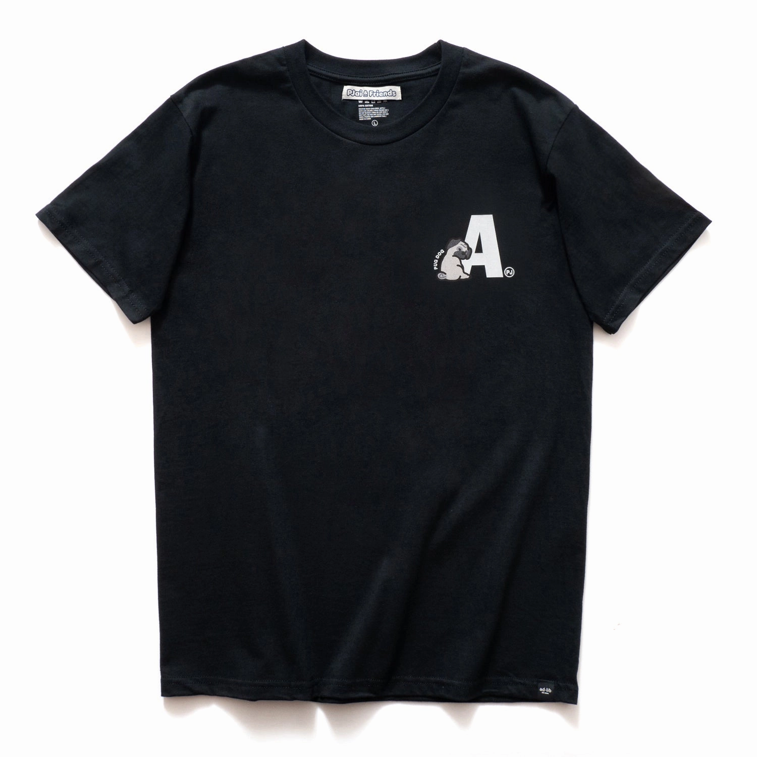 Timeless Comfort Wear Urban Trend Look (EMT050) Make Your Own Pug Graphic Tee