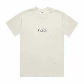 Essential layering piece Vice 84 Premium Heavy 270GSM Boxy Tee - Ecru